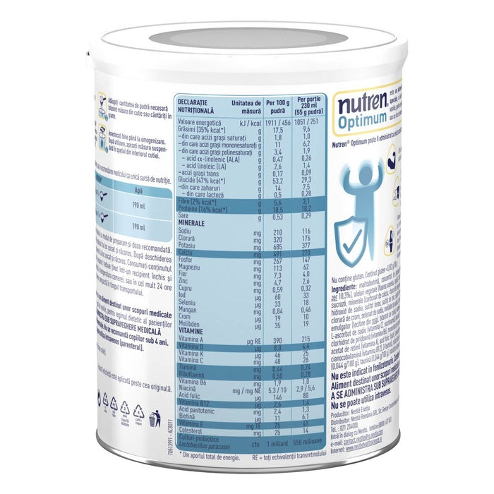 Nestle Nutren | Formula Speciala Lapte Praf cu Aroma Vanilie | +4 Ani | 400 g